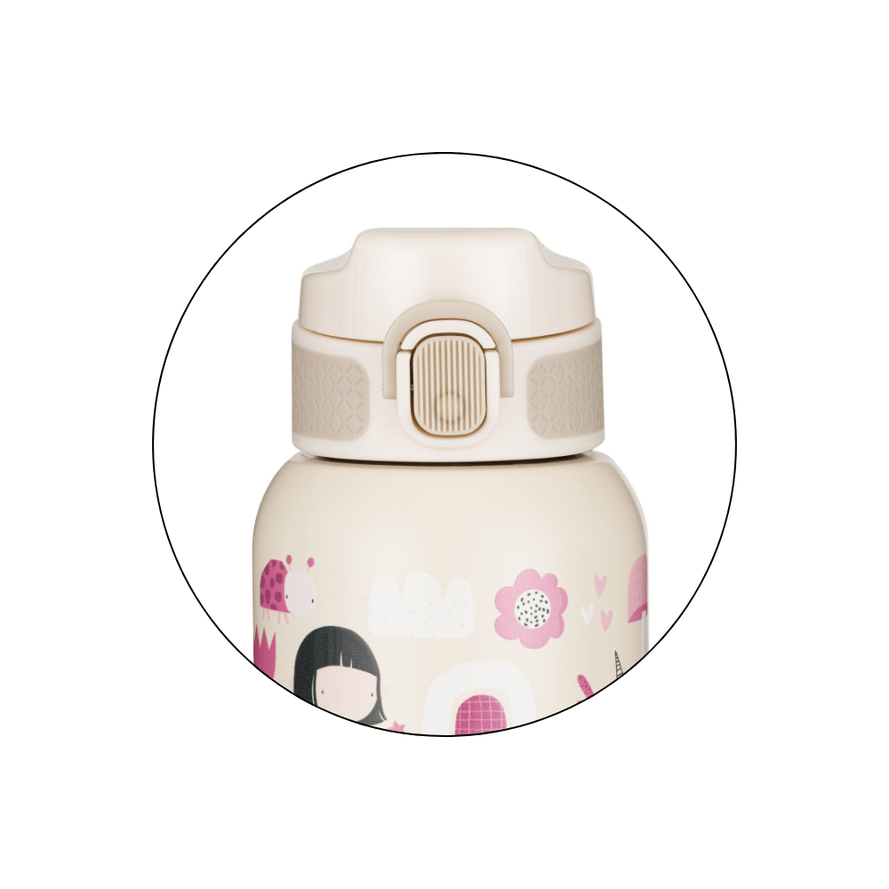 Petite&Mars termos din otel inoxidabil cu pai 350 ml 12m+ Twinkling Fair