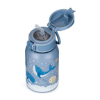 Petite&Mars termos din otel inoxidabil cu pai 350 ml 12m+ Whale Song