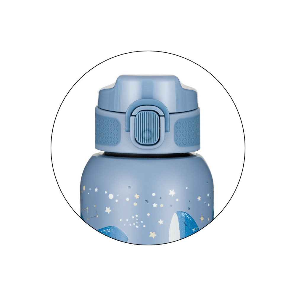 Petite&Mars termos din otel inoxidabil cu pai 350 ml 12m+ Whale Song