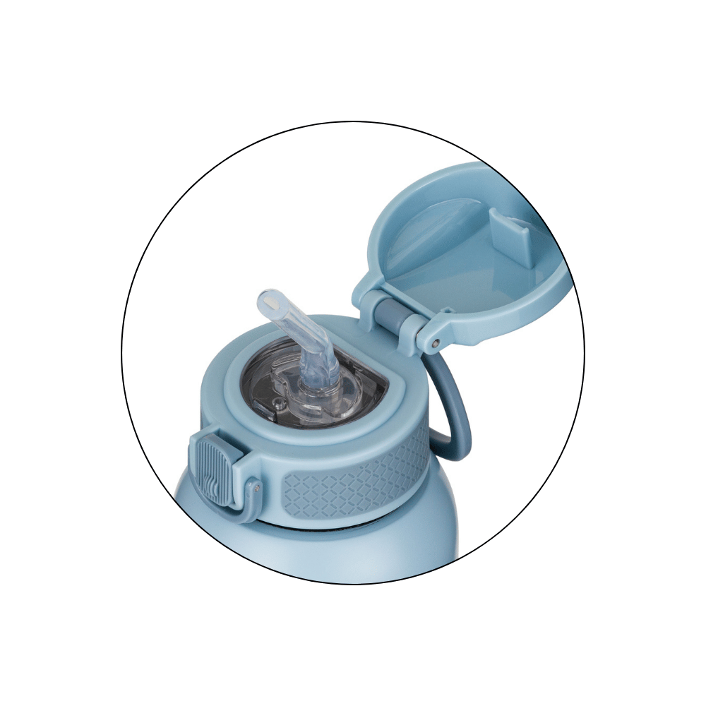Petite&Mars termos din otel inoxidabil cu pai 350 ml 12m+ Work Zone