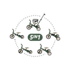 Petite&Mars tricicleta multifunctionala 5in1 Turbo 18m+ Misty Green