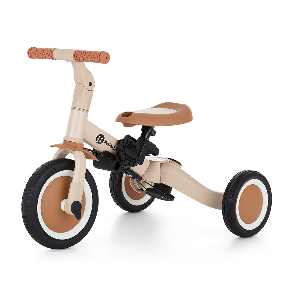 Petite&Mars tricicleta multifunctionala 5in1 TURBO PLUS 18m+ Desert Sand
