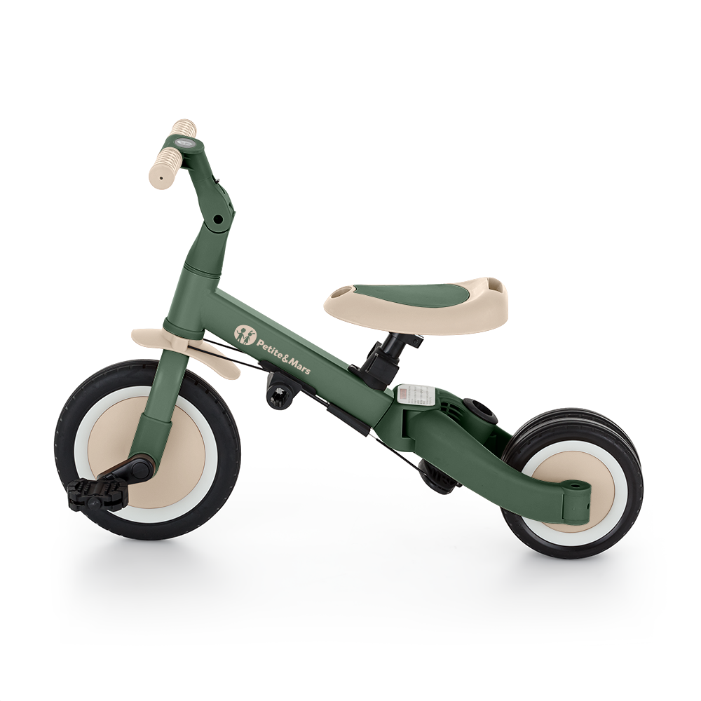 Petite&Mars tricicleta multifunctionala 5in1 TURBO PLUS 18m+ Misty Green