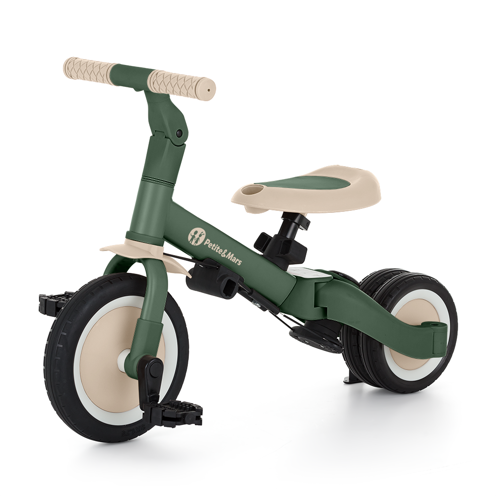 Petite&Mars tricicleta multifunctionala 5in1 TURBO PLUS 18m+ Misty Green
