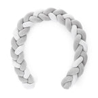 Petite&Mars aparator pat impletit velur Mellow 180 cm, Grey 01