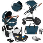 Petite&Mars carucior 3in1 Grand II pentru 0m+, Platinum Indigo 01