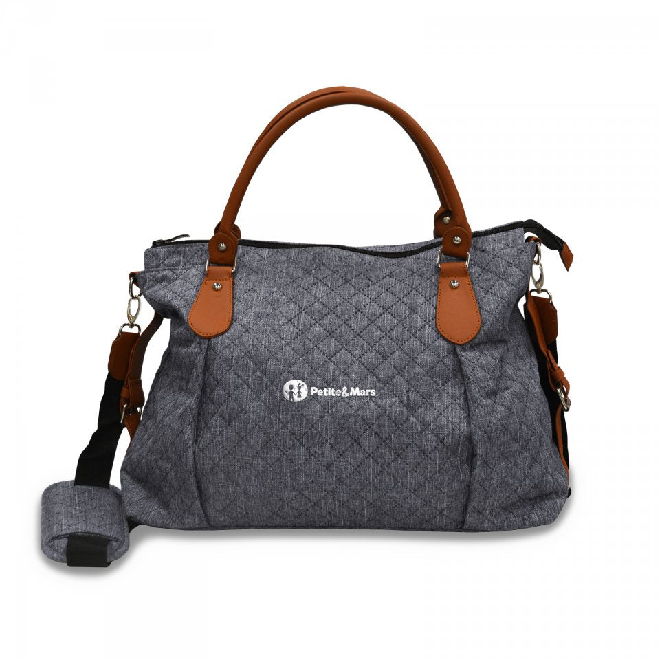 Petite&Mars geanta mamici Tessa Blue Channels Imagine secundară a produsului