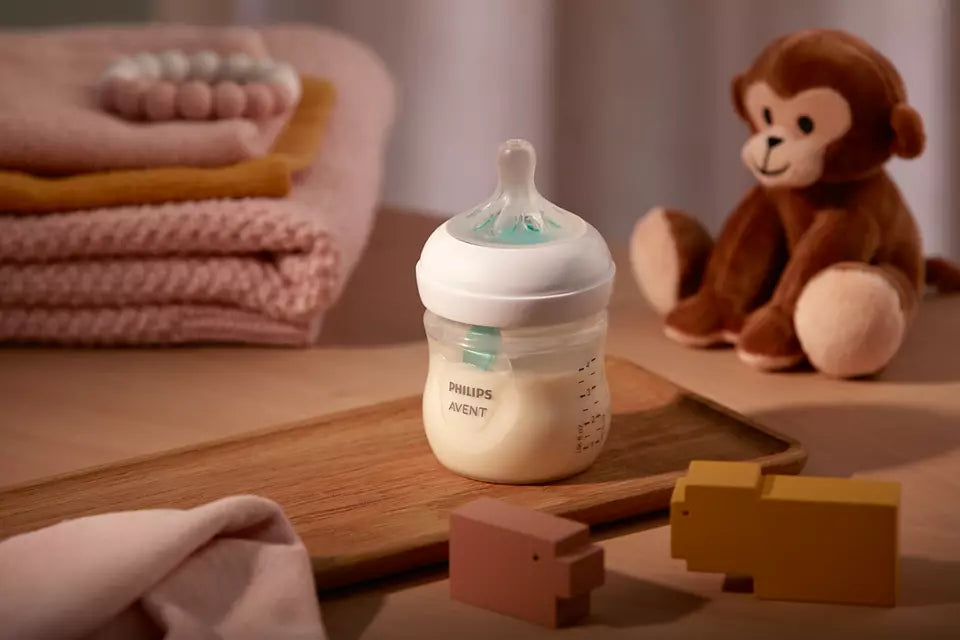 Philips Avent 2 biberoane 125 ml Natural Response cu dispozitiv anti-colici Airfree 0m+