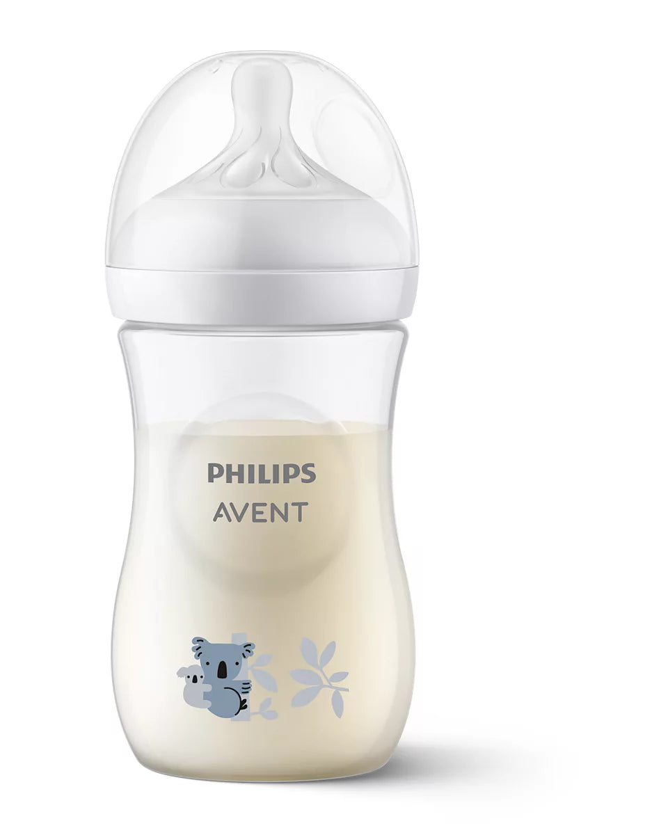 Philips Avent biberon 260 ml cu 3 picaturi Natural Response 1m+ Koala
