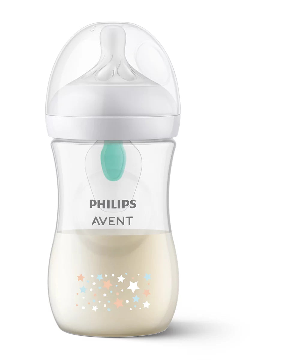 Philips Avent biberon 260 ml cu 3 picaturi Natural Response 1m+ Stelute