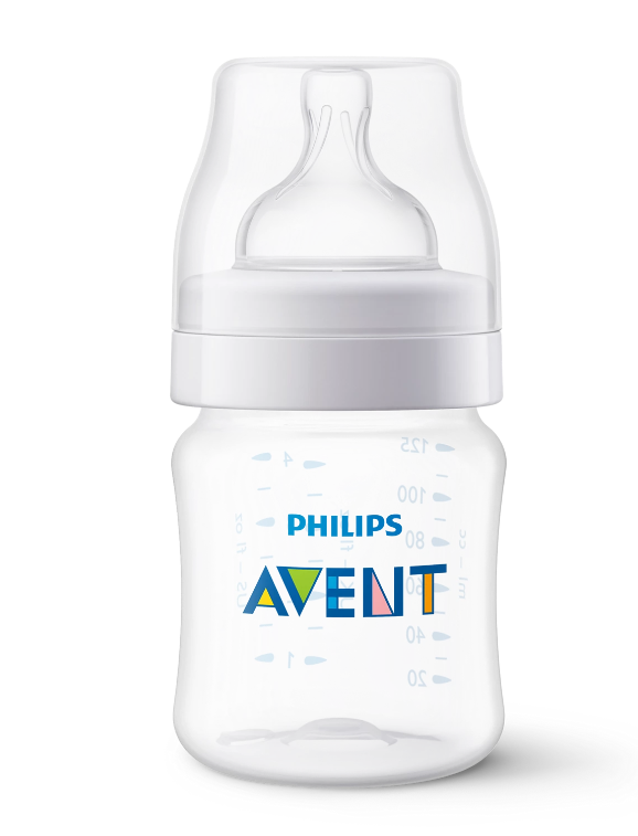 Philips Avent biberon anti-colic 125 ml cu tetina silicon debit lent 0m+ Imagine principală a produsului