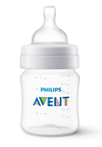 Philips Avent biberon anti-colic 125 ml cu tetina silicon debit lent 0m+