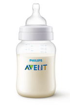 Philips Avent biberon anti-colic 260 ml cu tetina silicon debit 2 pentru 1m+
