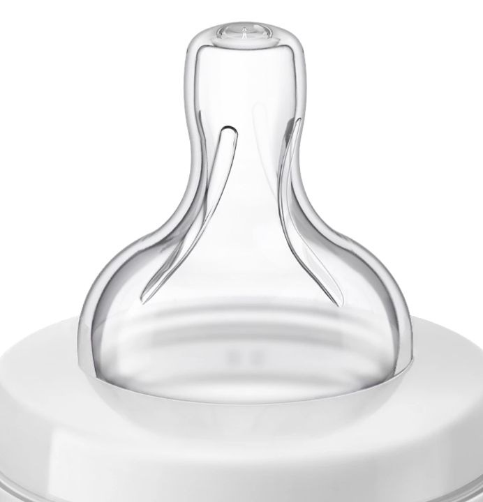 Philips Avent biberon anti-colic 260 ml cu tetina silicon debit 2 pentru 1m+