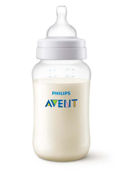 Philips Avent biberon anti-colic 330 ml cu tetina silicon debit 3 pentru 3m+ Imagine secundară a produsului