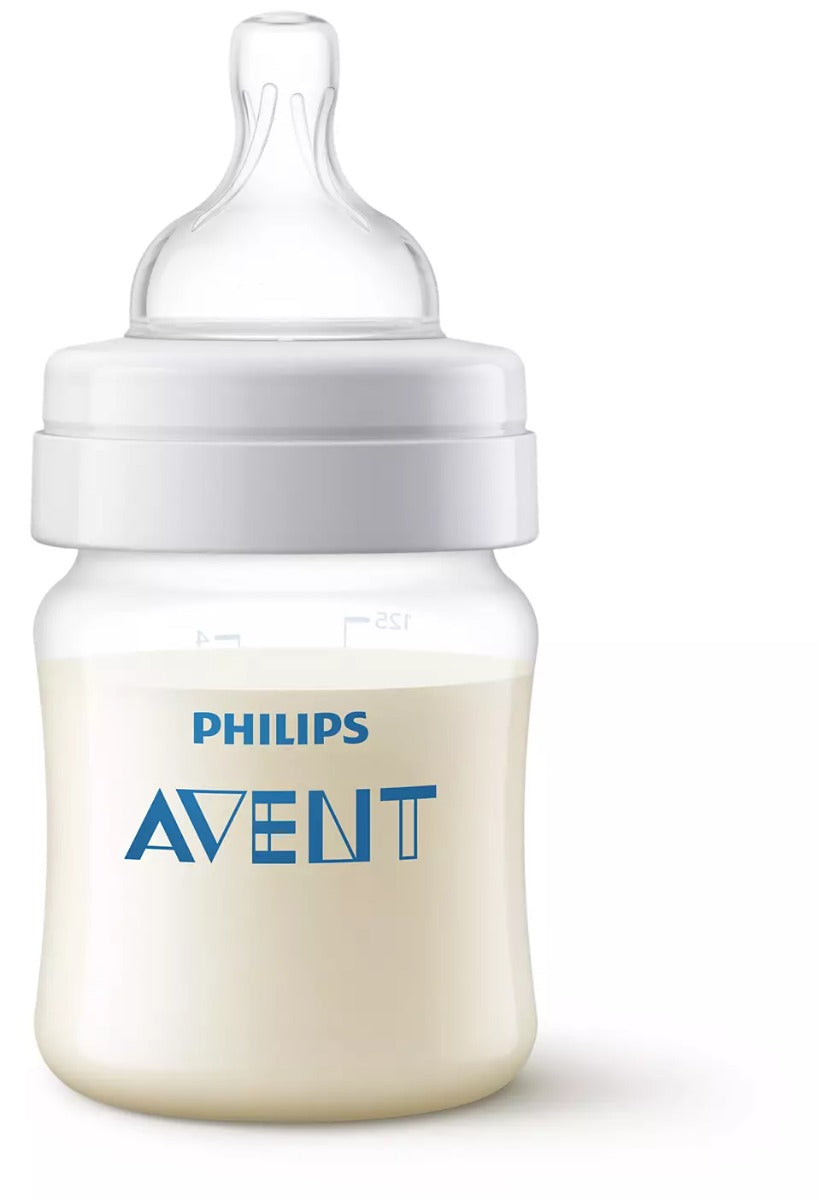 Philips Avent biberon anti-colic de 125 ml cu tetina silicon debit lent 0m+