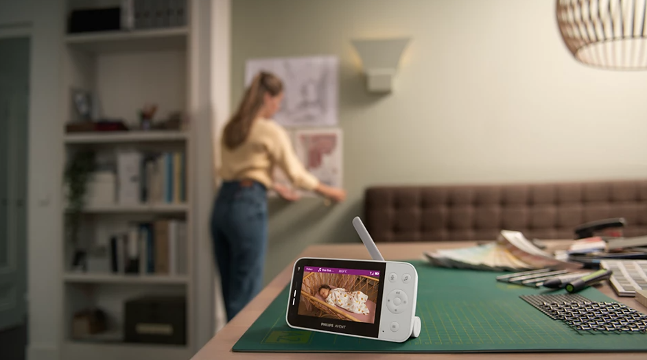 Philips Avent monitor video conectat la aplicatie mobila 0m+