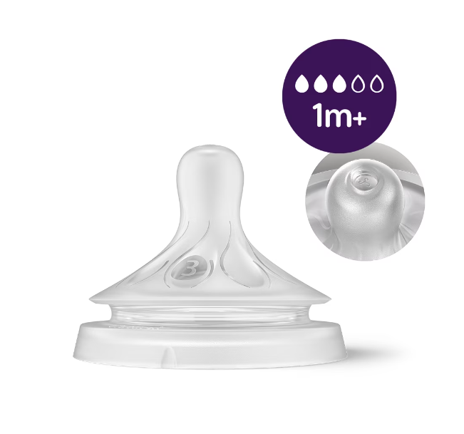 Philips Avent set biberon 260 ml cu 3 picaturi Natural Response 1m+ 2 buc