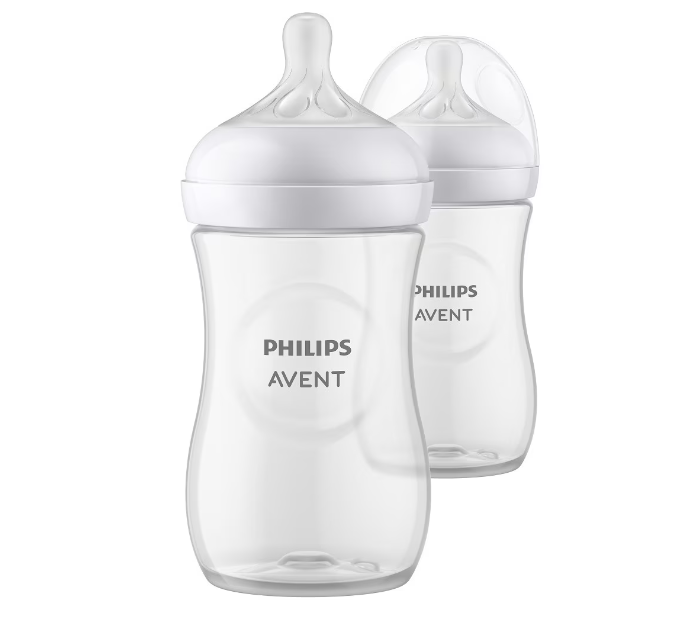 Philips Avent set biberon 260 ml cu 3 picaturi Natural Response 1m+ 2 buc