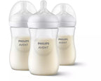 Philips Avent set biberon 260 ml cu 3 picaturi Natural Response 1m+ 3 buc