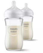 Philips Avent set biberon sticla 240 ml cu 3 picaturi Natural Response 1m+ 2 buc