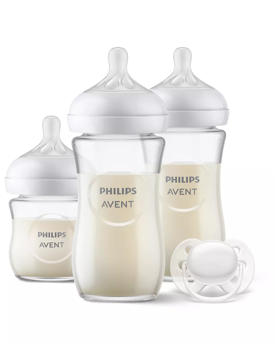 Philips Avent set incepator 3 biberoane Natural Response cu suzete Ultra Soft 0m+ 