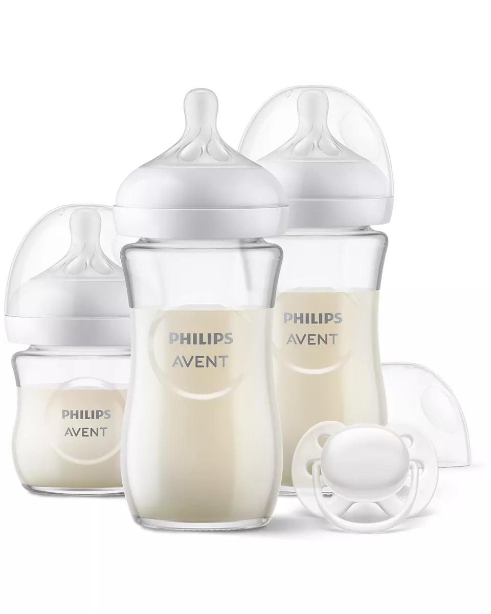 Philips Avent set incepator 3 biberoane Natural Response cu suzete Ultra Soft 0m+ 