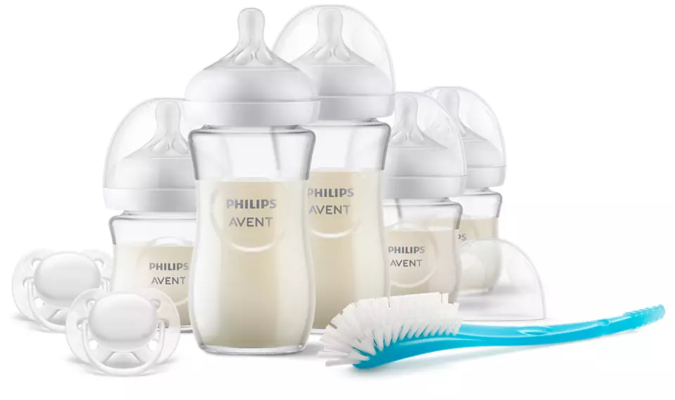 Philips Avent set incepator cu biberoane sticla Natural Response 0m+ 