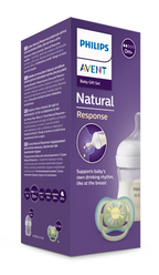 Philips Avent set incepator Natural Response biberon si suzeta 0m+
