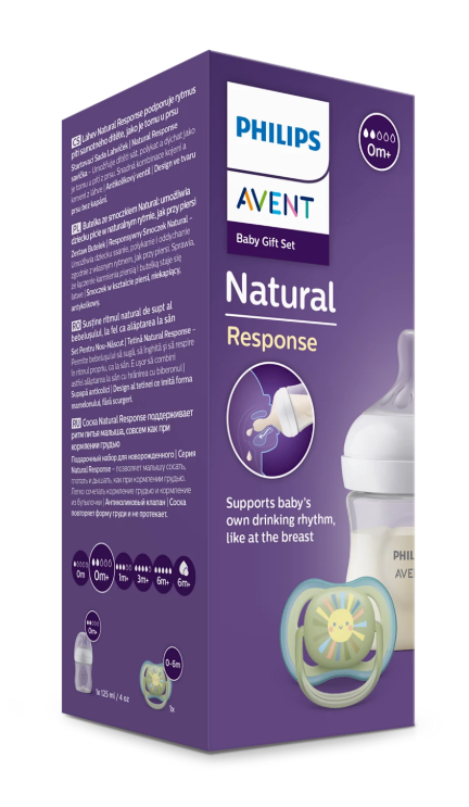 Philips Avent set incepator Natural Response biberon si suzeta 0m+
