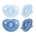 Philips Avent suzeta silicon Soothie 0-6 luni 2 buc Boy Albastru