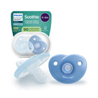 Philips Avent suzeta silicon Soothie 0-6 luni 2 buc Boy Albastru