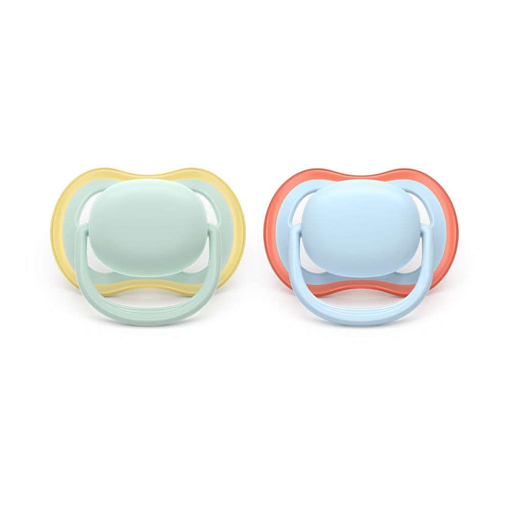 Philips Avent suzeta silicon Ultra Air 0-6  luni 2 buc Boy Blue-Green