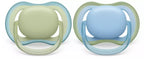 Philips Avent suzeta silicon Ultra Air 0-6 luni 2 buc Boy neutral