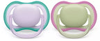Philips Avent suzeta silicon Ultra Air 0-6 luni 2 buc Girl cu mov