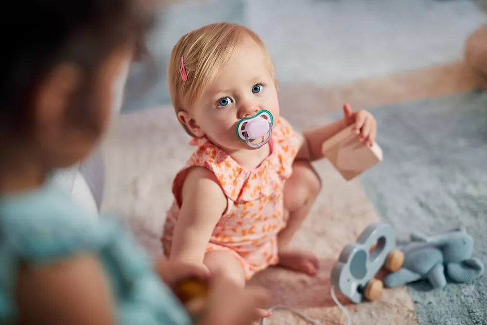 Philips Avent suzeta silicon Ultra Air 0-6 luni 2 buc Girl cu mov