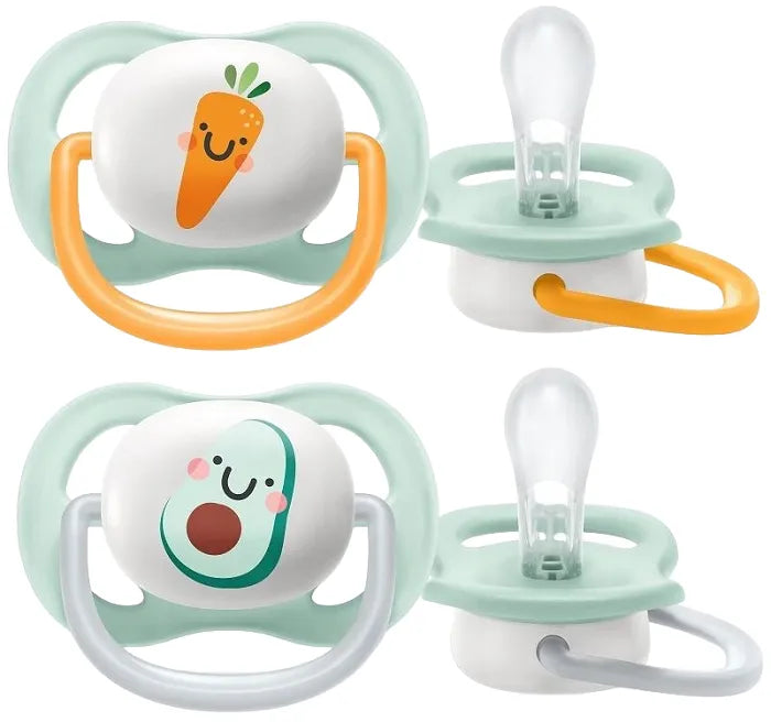 Philips Avent suzeta silicon Ultra Air 0-6 luni 2 buc Happy Imagine principală a produsului