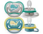 Philips Avent suzeta silicon Ultra Air 18m+ 2 buc Boy cu balena