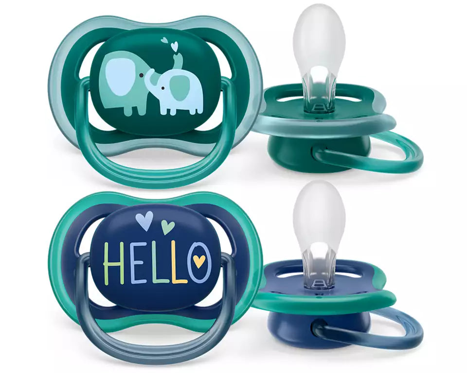 Philips Avent suzeta silicon Ultra Air 18m+ 2 buc Boy