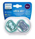 Philips Avent suzeta silicon Ultra Air 18m+ 2 buc Boy