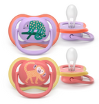 Philips Avent suzeta silicon Ultra Air 18m+ 2 buc Girl Cameleon-Maimuta