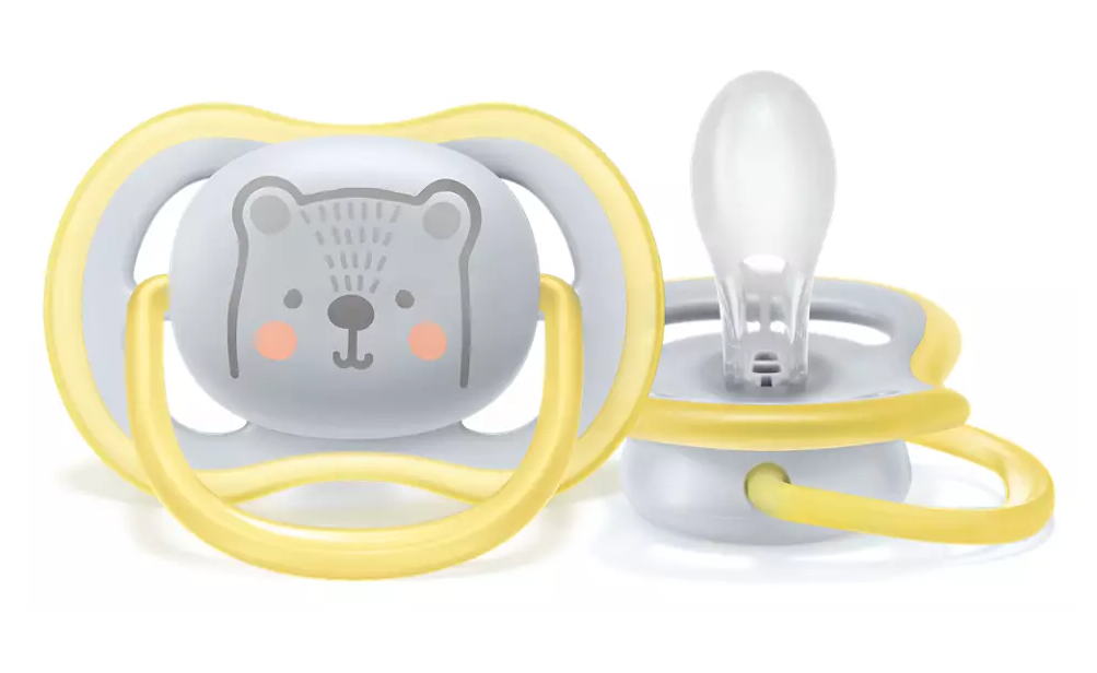 Philips Avent suzeta silicon Ultra Air 6-18  luni 1 buc Ursulet