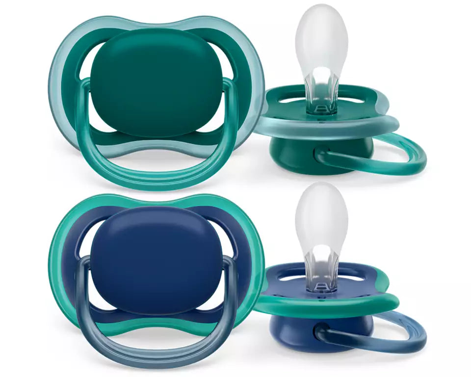 Philips Avent suzeta silicon Ultra Air 6-18  luni 2 buc Boy neutral Imagine principală a produsului
