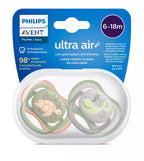 Philips Avent suzeta silicon Ultra Air 6-18  luni 2 buc Boy Ocean