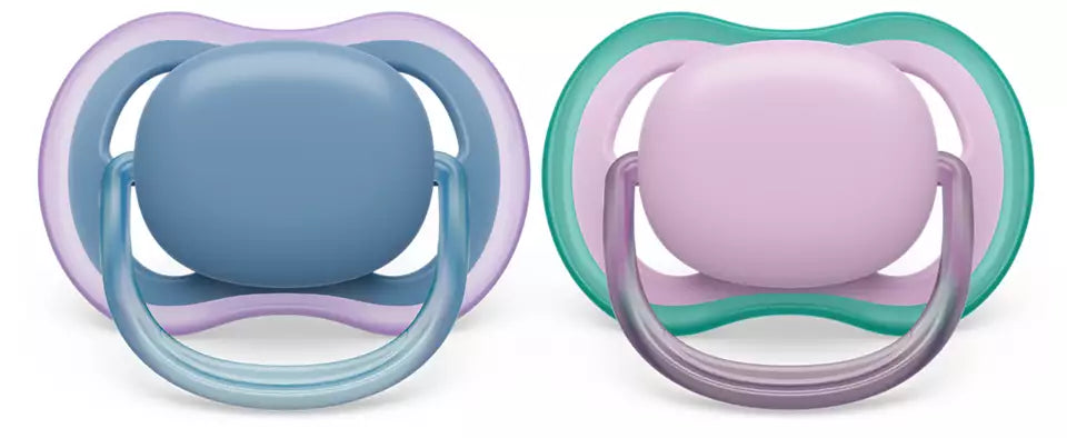 Philips Avent suzeta silicon Ultra Air 6-18  luni 2 buc Girl neutral