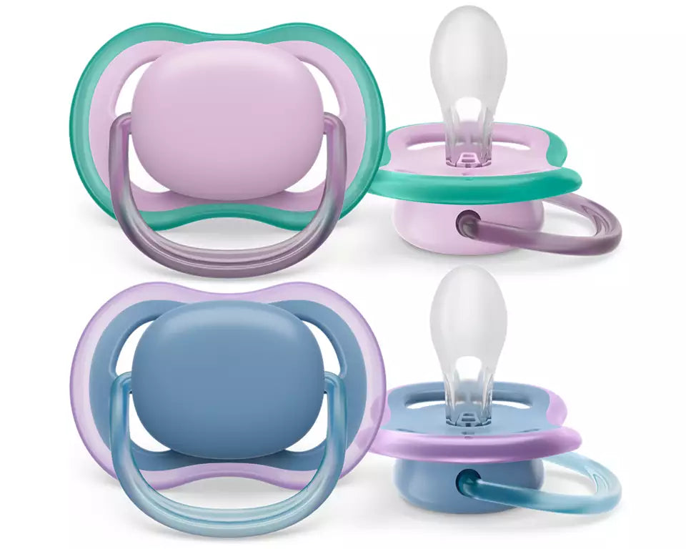 Philips Avent suzeta silicon Ultra Air 6-18  luni 2 buc Girl neutral Imagine principală a produsului