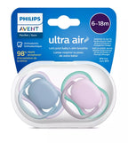 Philips Avent suzeta silicon Ultra Air 6-18  luni 2 buc Girl neutral