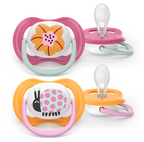 Philips Avent suzeta silicon Ultra Air 6-18  luni 2 buc Happy Boy
