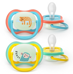 Philips Avent suzeta silicon Ultra Air NightTime 18m+ 2 buc Jungle