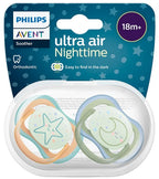 Philips Avent suzeta silicon Ultra Air Nighttime 18m+ 2 buc Neutral